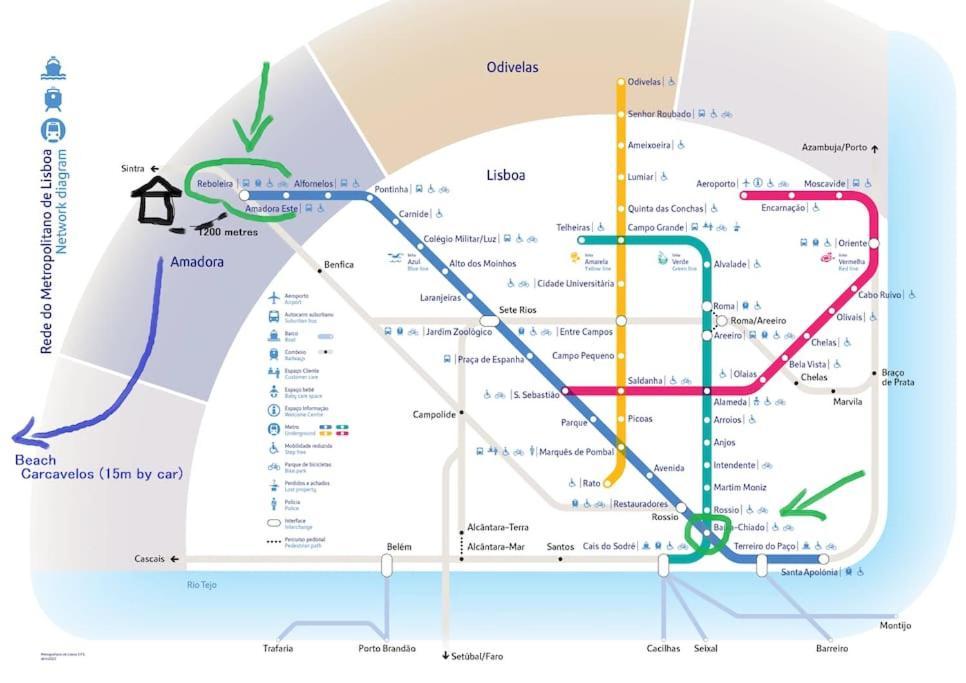 Апартаменти Enjoy Lisbon Cascais Sintra 1200 Metres To Metro Blue Line Sintra Rail Line Free Parking Амадора Екстер'єр фото